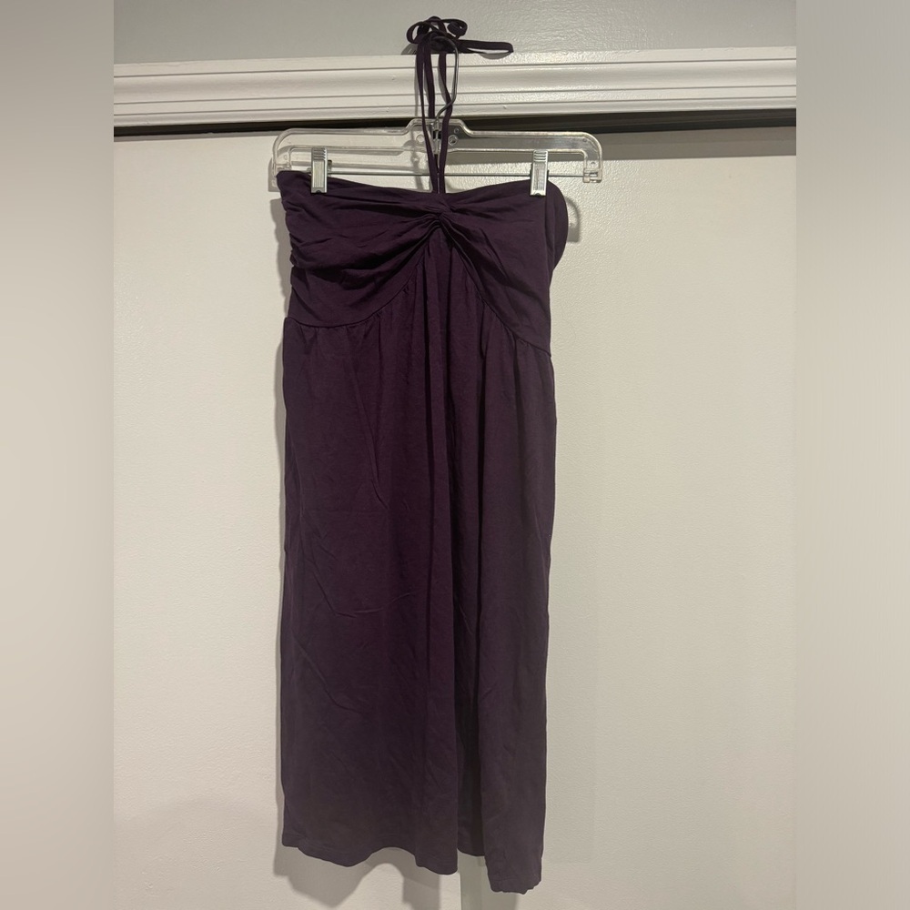 Motherhood Maternity purple halter‎ dress size small